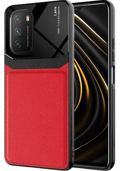 Xiaomi Redmi Note 9 4G Kılıf Zore Emiks Deri Görünümlü Kılıf