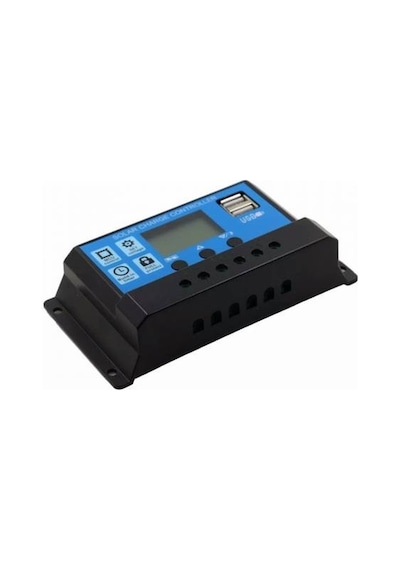30A Solar Güneş Paneli Şarj Kontrol Cihazı Regülatörü 12 V-24 V (Tü