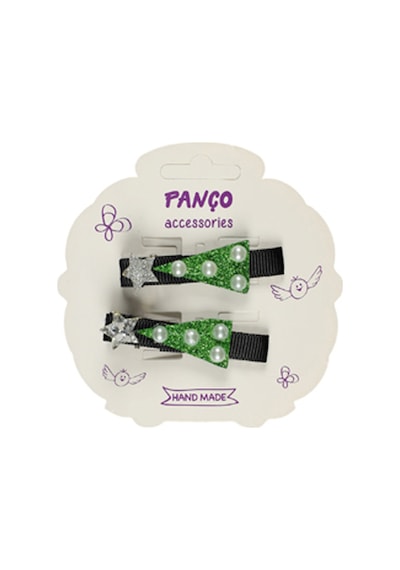 Panço Kız Çocuk Yeşil Yılbaşı Toka 2222GK09049