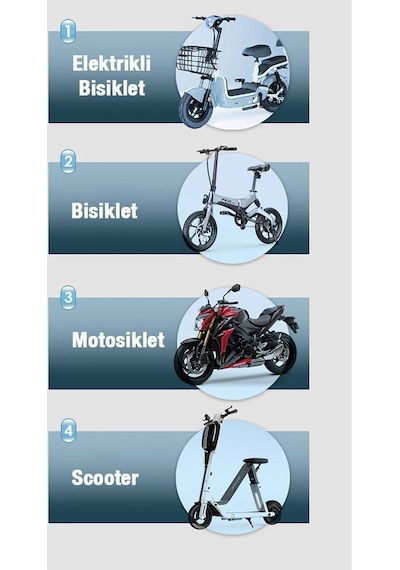 Coofbe 360 Dönen Sarsıntı Önleyici Gidon Motosiklet Tutucu Bisiklet Tutucu Scooter Tutucu Yatay Dikey