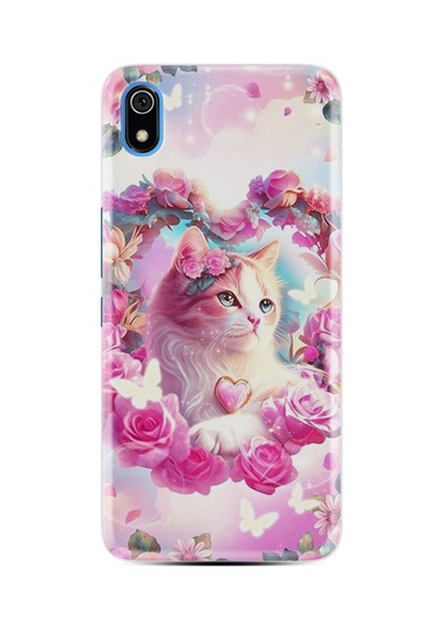 Xiaomi Redmi 7a Kılıf Boutique Baskılı Resimli Güzel Kedi Pcode -037