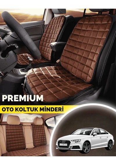 Audi A3 Koltuk Minder Ortopedik Cepli Araç Ve Kılıf Seti Tam Uyumlu,taba Renk,konforlu Tasarım