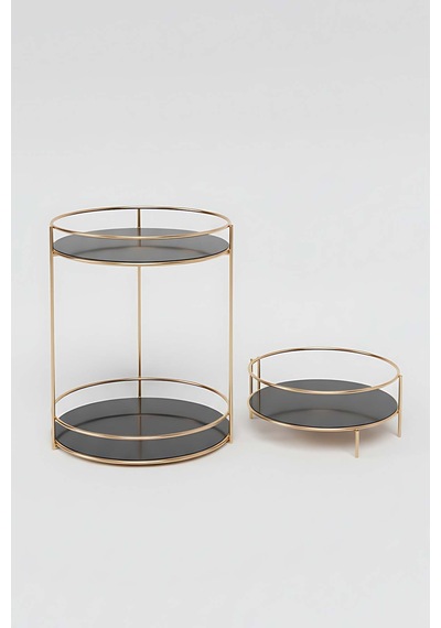 Gold Metal Düzenleyici Stand Gold-siyah