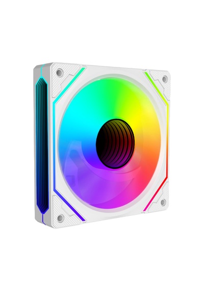 Revenge Infinity Hexagon 7in1 Beyaz Kumandalı 12cm Rgb Fan Seti Fan Kontrolör Dahil 120mm 7li Kasa Fanı