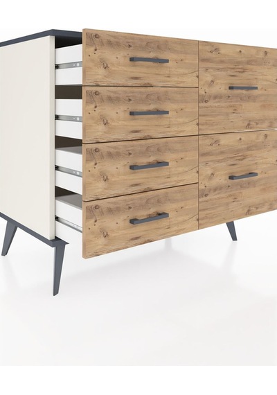 Hyperion Şifonyer 6 Çekmeceli 88x44x80 Aytaşı-antrasit/çam Antrasit/çam Hyperion Şifonyer 6 Çekmeceli 88x44x80 Aytaşı-antrasit/çam Antrasit/çam