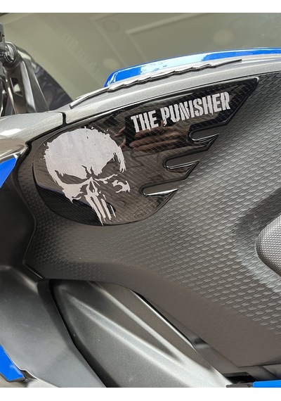Bajaj Pulsar RS 200 Siyah Karbon Punisher Edition Gidonlu Tank Pad Set