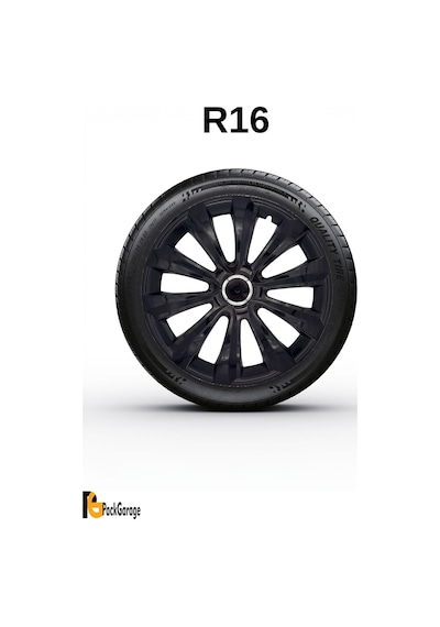 Renault Grand Modüs 16'' İnç Jant Kapağı 4 Adet Siyah S119