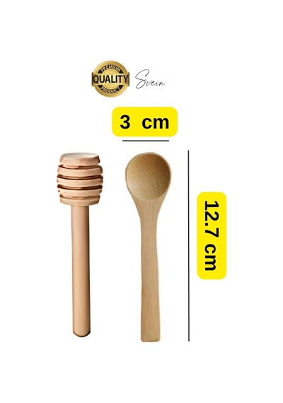 Özel Üretim Bambu Kaşık Ahşap Bal Daldız Seti Petek Tahta Baharat Bal Arısı Karıştırma Reçel Pekmez Çok Renkli