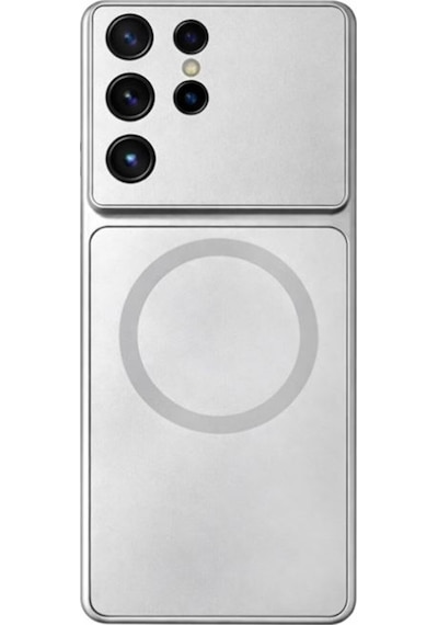 Gpack Samsung Galaxy Uyumlu  S26 Ultra Kılıf Formen Magsafe Özellikli Gümüş