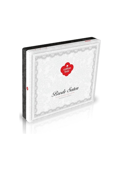 Cotton Box Brode Nakışlı Çift Kişilik Saten Nevresim Takımı Sheen
