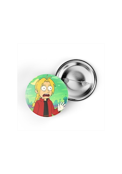 Edward Elric - 44 Mm İğneli Çanta Rozeti - 5 Adet Diğer