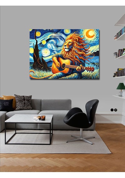 Kanvas Tablo Van Gogh Gitarist