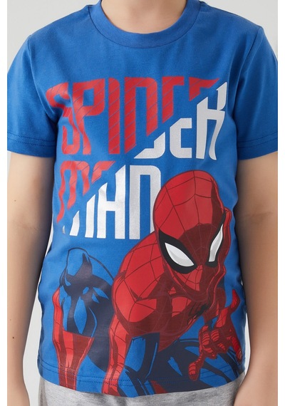 Spiderman The Heroic Man Mavi Erkek Çocuk Kapri Takım