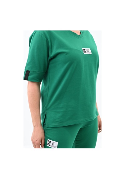 Koza Butik Kadın Büyük Beden Taytlı Takım 3753-23 001