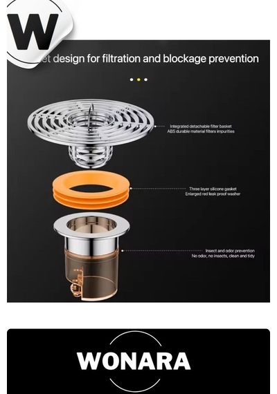 Premium Mutfak Banyo Uyumlu Dn40-dn50 Borular İçin Koku Ve Geri Akış Önleyici Gider Tahliye Aparatı