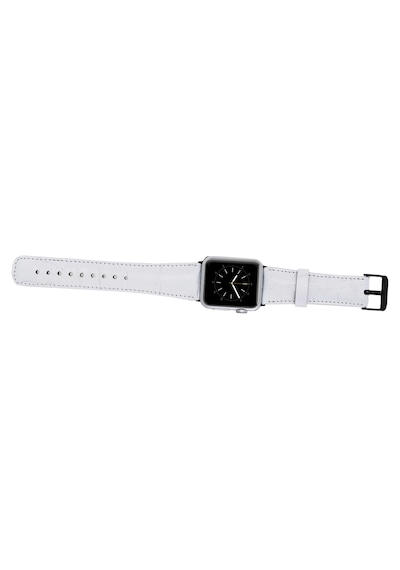 Apple Watch Uyumlu Deri Kordon 42-44-45mm F3 Beyaz