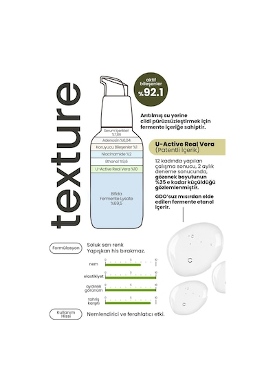 Derma Factory Gözenek Sıkılaştırıcı Bakım Serumu Derma Factory Real Vera Pore Serum 30 ML