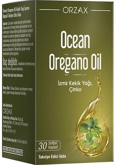 Orzax Ocean Oregano Oil Takviye Edici Gıda 30 Kapsül-mfreyon01049