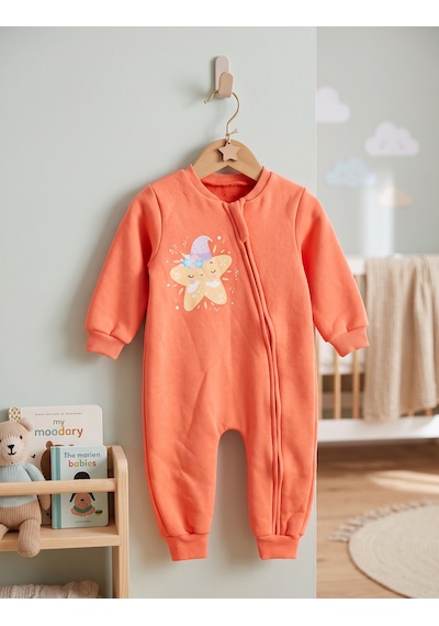 Motherlove Çocuk Uyku Tulumu 1.5 Tog 2-5 Yaş Fermuarlı Pamuklu Kumaş Turuncu