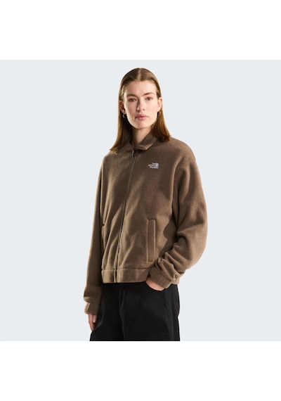 The North Face W Fleece Collared Jacket Kadın Polar-34093 Kahverengi