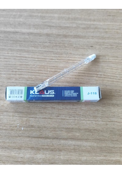 Klaus J-118 300w Halojen Çubuk Ampul 220-240v