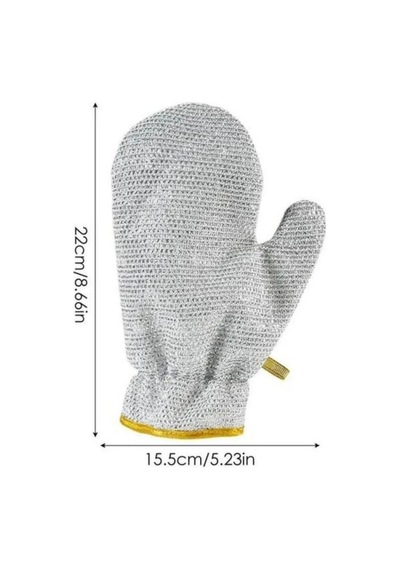Bulaşık Ovma Ovalama Yanmış Yağ Ağır Kir Bezi Teli Telli Bez Eldiven 10'lu 20 x 20 CM