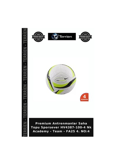 Premium Antrenmanlar Saha Topu Sporsever Hv4387-100-4 Nk Academy - Team - Fa25 4. No:4 Çok Renkli