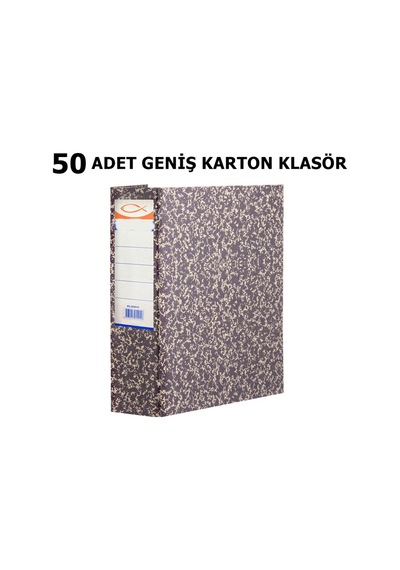 50 Adet Geniş Karton Klasör Dosya Arşiv Klasörü Telgraf Klasör Çok Renkli