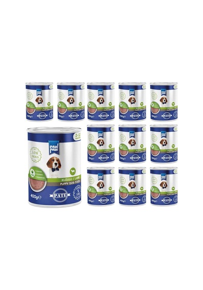 Pawpaw Yavru Köpek Kuzulu Pate 400 Gr X 12 Adet