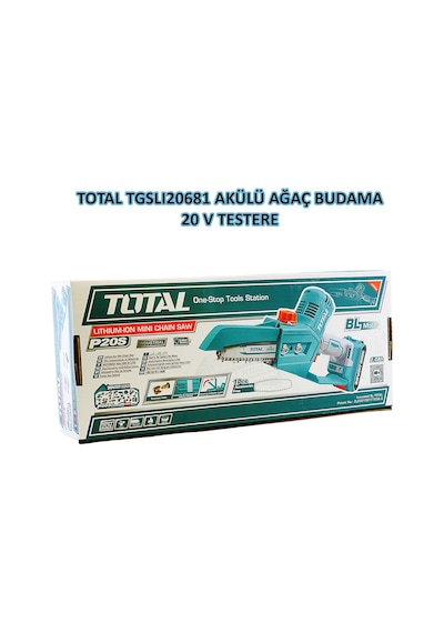 Total TGSLI20681 Çift Akülü Zincirli Testere 20V Li-on Akü