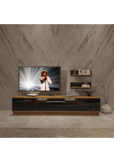 Decoraktiv Trendstyle 4s Mdf Tv Ünitesi Tv Sehpası Pera - Siyah