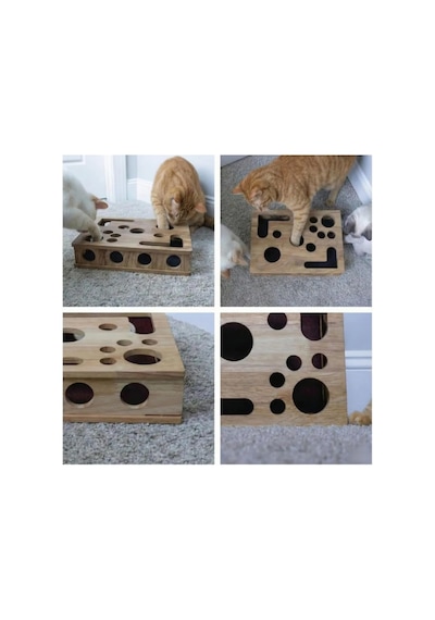 Ayrex Pet Kedikür Kedi Tırmalama Ve Oyun Kutusu Tırnak Törpüleyici İnteraktif Kedi Oyuncağı