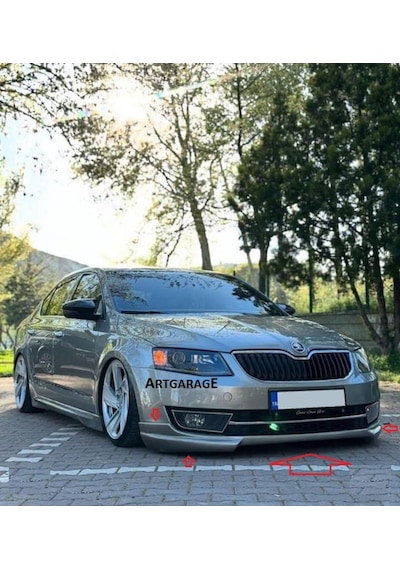 Skoda Octavia 2013-2017 Ön Tampon Eki-fiberglass-boyasız