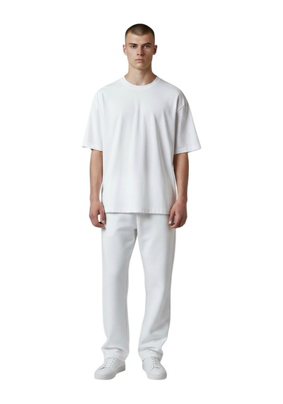 Cazador Erkek Basic T-shirt Caz.44070 Beyaz