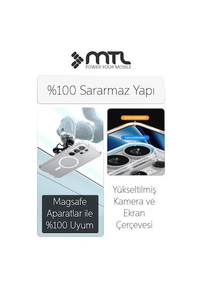 Samsung S26 Ultra Uyumlu Animasyonlu Şeffaf Magsafe Şarj Destekli Sararmayan Sert  Kılıf