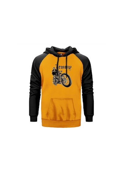 Motörhead Lemmy Kilmister Motorbike Sarı Renk Reglan Kol Sweatshirt Sarı