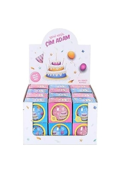 Yuup Doğum Günü Temalı Çim Adam 6'lı Set Çocuklar İçin Eğitici Ve Eğlenceli Bitki Yetiştirme Kiti