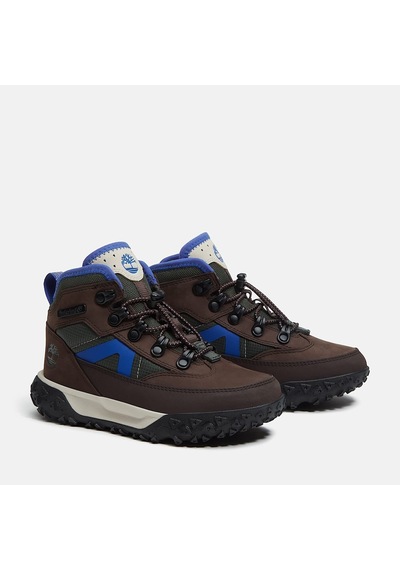Timberland Motion 6 Mid Bungee Waterproof Çocuk Sneakers-34022 Koyu Kahverengi