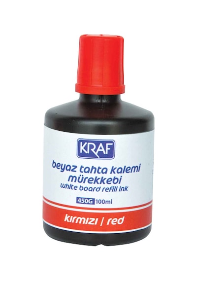 Kraf Beyaz Tahta Kalem Mürekkebi 100Ml 450G Siyah