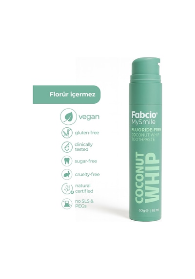 Fabcio Mysmile Florürsüz Diş Macunu Hindistan Cevizi
