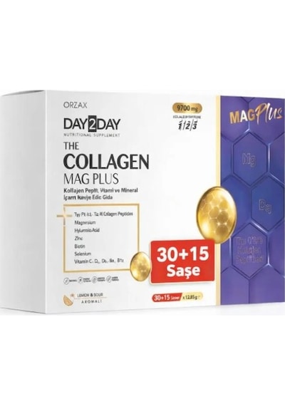 Day2day The Collagen Mag Plus 45 Saşe - %50 Daha Fazla