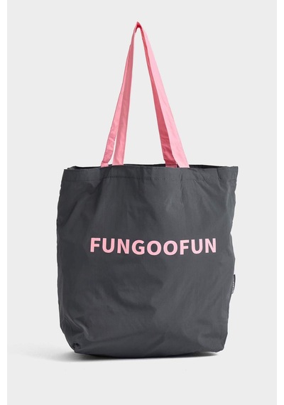 Defacto Fungoofun X Defacto Muz Figürlü Charm Ve Katlanabilir Bez Kol Çantası H9317ax26smbk27 Siyah-bk27