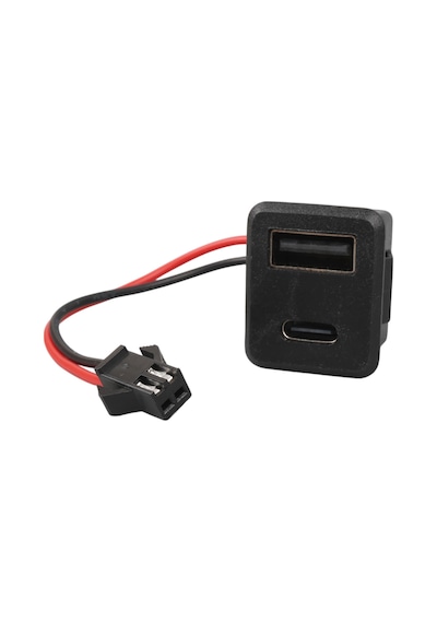 Pano Tip Kare Type-c + Usb Şarj Soketi Bağlantı Modülü