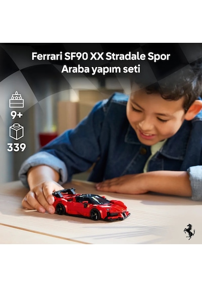 LEGO® Speed Champions Ferrari SF90 XX Stradale Spor Araba 77254 - 9 Yaş ve Üzeri Çocuklar için Oyuncak Yapım Seti (339 Parça)LEGO® Speed Champions Ferrari SF90 XX Stradale Spor Araba 77254 - 9 Yaş ve Üzeri Çocuklar için Oyuncak Yapım Seti (339 Parça)