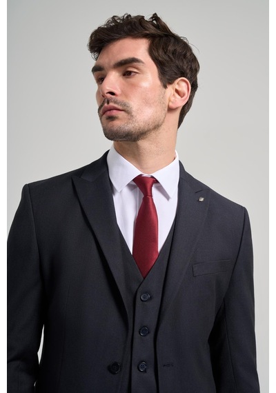 İmza Koyu Lacivert Çizgili Desen 2 Düğme Classic Esnek Slim Fit Takım Elbise 1001250158 Koyu Lacivert İmza Koyu Lacivert Çizgili Desen 2 Düğme Classic Esnek Slim Fit Takım Elbise 1001250158 Koyu Lacivert
