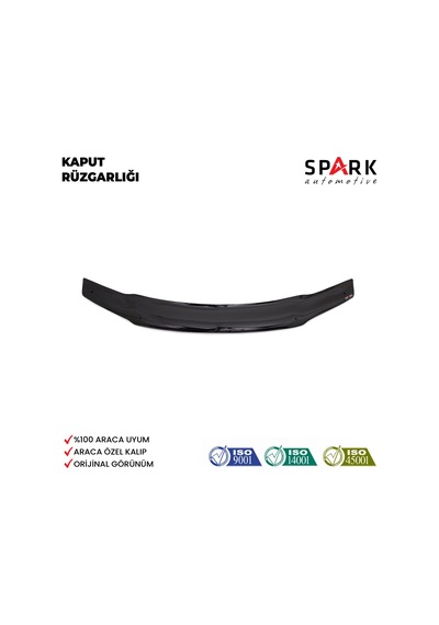 Fiat Palio 2006-2012 Yıl Aralığı Uyumlu Kaput Rüzgarlığı 4mm Siyah