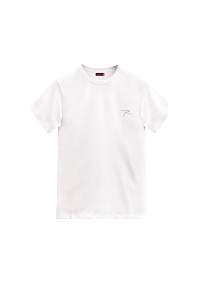 Raru Agnıtıo Erkek Pamuklu Beyaz Günlük T-Shirt