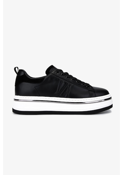 Valmenti Erkek Hakiki Deri Siyah Sneakers & Spor Ayakkabı 381 21618 Erk Ayk Y25 Sıyah Mat Siyah