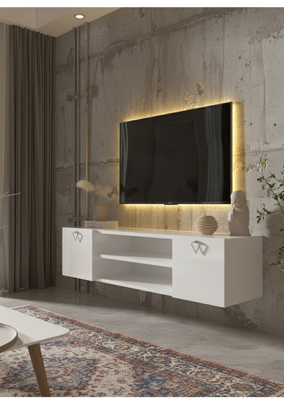 Resital Tv Ünitesi S1242-1 Beyaz Beyaz