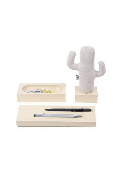 Kayigo Krem Woody Bej Cactus Üçlü Set